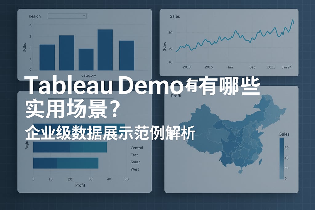 Tableau Demo有哪些实用场景？企业级数据展示范例解析